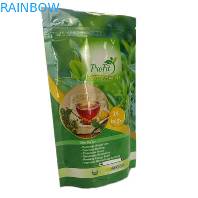 광택 있는 끝 Zip 자물쇠에 의하여 박판으로 만들어진 포일은 위로 자루에 넣습니다 서 있습니다