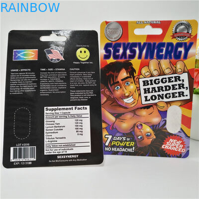 CMYK 색깔에 의하여 주문을 받아서 만들어지는 플라스틱 알약 서류상 포장 카드