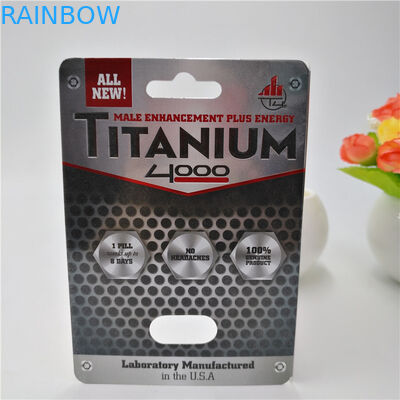 CMYK 색깔에 의하여 주문을 받아서 만들어지는 플라스틱 알약 서류상 포장 카드