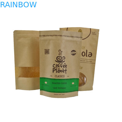 방습 과자는 Kraft 종이 주머니를 위로 서 있습니다