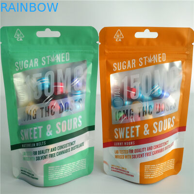 3.5g 7g 14g 자필 영화는 주머니 포장을 위로 서 있습니다