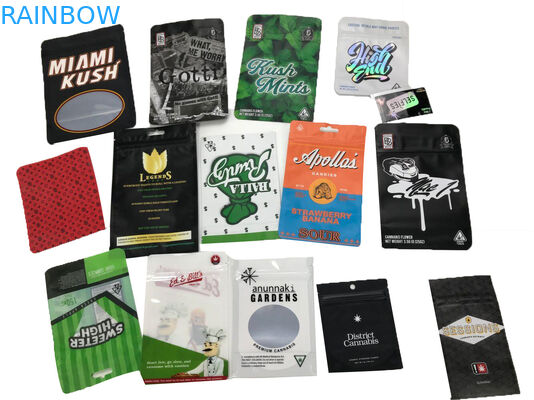 의학 맛있는 Doypack가 두 배 지퍼를 가진 주머니를 위로 서 있는 자유롭게 주문을 받아서 만들어진 아이 증거 향낭을 간색하십시오