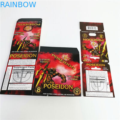 전시를 위한 3d 카드 capsul 물집을 포장하는 코뿔소 69 남성 증진 성적인 알약