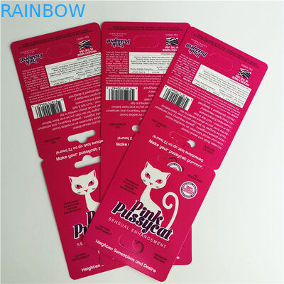 전시를 위한 3d 카드 capsul 물집을 포장하는 코뿔소 69 남성 증진 성적인 알약