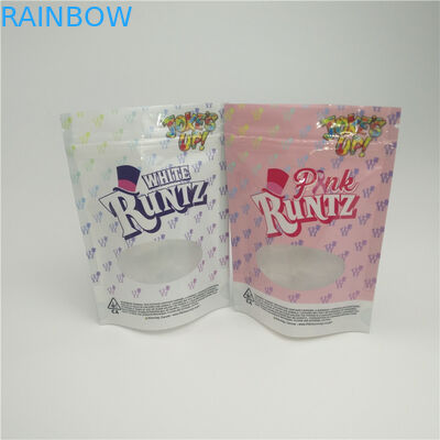 냄새 증거 초본 포장 부대 대마 CBD 쌀쌀한 고무 같은 패킹을 위한 창을 가진 지플락 부대