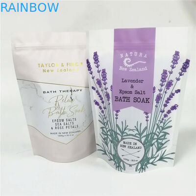 몸은 위로 서 있습니다 장미 essention 소금을 위한 지퍼를 가진 알루미늄 호일 부대를 제거합니다