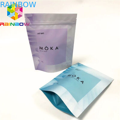 알루미늄 호일이 위로 서 있는 음식을 위한 지플락 부대는 주문 로고 포장 부대를 자루에 넣습니다