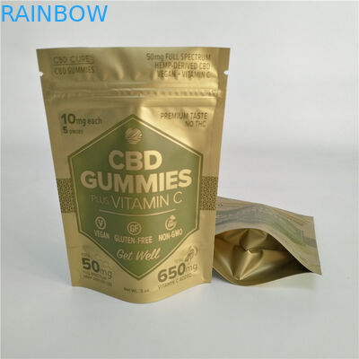 디지털 프린팅 매트 금은 잡초를 위한 지퍼 팁 작은 증명 마일라 가방을 견딥니다