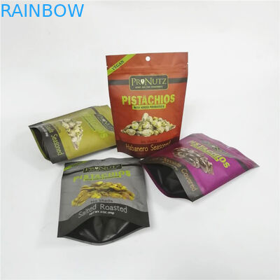 알루미늄 호일 진공 지프 잠금 장치 마일라 패키징은 플라스틱 백을 싸는 팁 식품 견과류를 견딥니다