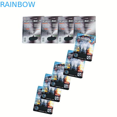 자연적 큰 사이즈 피임약 풀 남자 확대를 위한 패키징 박스는 RHINO 7을 요약합니다