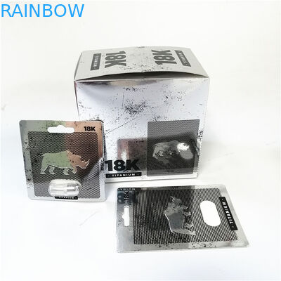 맞춘 인쇄물 카드 남자 개선제 성적 능력 빨간 포세이돈 카드상자를 보여주세요