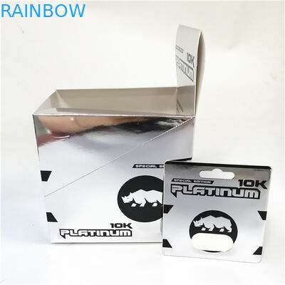 핑크색 호인 종이 카드 승진을 출력하는 카드상자를 패키징하는 뜨거운 판매 남자 캡슐 향상 피임약