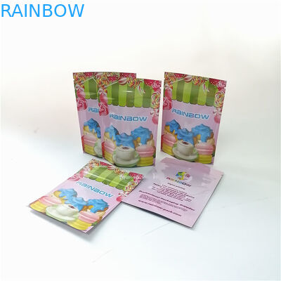 3.5 온스 꽃 알루미늄 호일은 가방 팁을 패키징하는 마일라 디저트 매치아 파우더를 출력하는 지퍼 백 디지털을 견딥니다