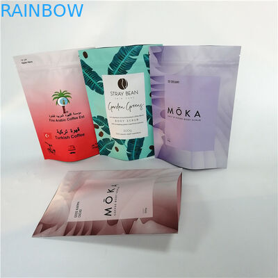 밸브와 모시처 증명 분쇄 커피 가방을 패키징하는 거싯 포일 작은 주머니를 견디세요