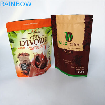 밸브와 모시처 증명 분쇄 커피 가방을 패키징하는 거싯 포일 작은 주머니를 견디세요