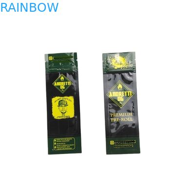 지퍼 백과  골드 프린팅 프리롤 담배 3 측면 시일 파우치를 위한 센즈헨 공급자 작은 샤쉐