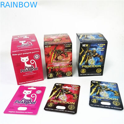 디스플레이 관습 인쇄 페이퍼 카드는 노치 라인 박스 핑크색 호인 카드상자를 뜯어냅니다