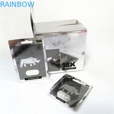 물집이 박스를 싸는 핑크색 호인 카드를 패키징하면서 UV 효과 종이 카드를 드러내세요