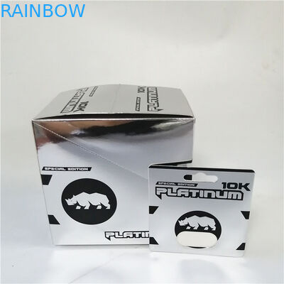 디스플레이 박스 카드를 패키징하는 핑크색 호인 용지함 카드 엠보싱 핫 스탬핑 성기능 증진 물집