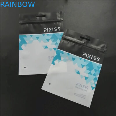 의류를 위한 지퍼로 검은 플라스틱 백의 맞춘 인쇄된 패키징은 도구 기타 등등을 구성합니다