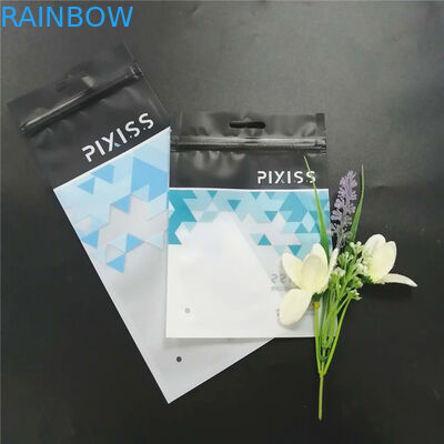 의류를 위한 지퍼로 검은 플라스틱 백의 맞춘 인쇄된 패키징은 도구 기타 등등을 구성합니다