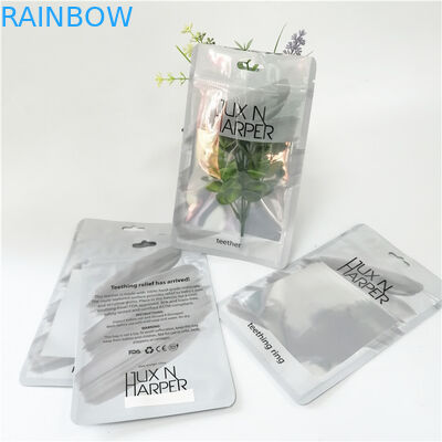 분장 도구 펜 패키징을 위한 지퍼와 맞춘 인쇄된 플라스틱 홀로그램 플랫 백