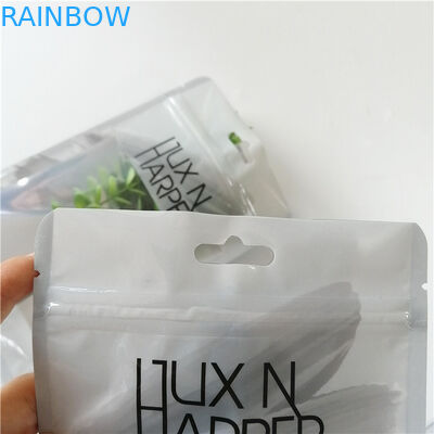 분장 도구 펜 패키징을 위한 지퍼와 맞춘 인쇄된 플라스틱 홀로그램 플랫 백