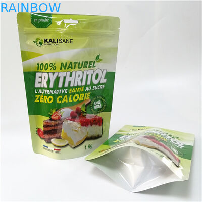 주문 제작된 입지는 모링가 차봉지를 패키징하는 파우더를 위로 파우치에 넣습니다