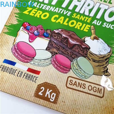 주문 제작된 입지는 모링가 차봉지를 패키징하는 파우더를 위로 파우치에 넣습니다