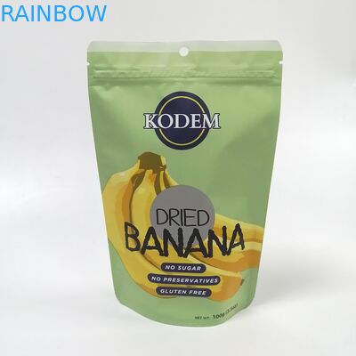 디지털 프린팅은 봉투를 패키징하는 팁 플라스틱 스낵 바나나 칩 망고 과일 음식을 견딥니다