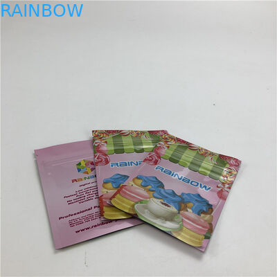 Cookies/ 코코넛 Meat/ 핵심을 위한 3.5g 플라스틱 지퍼 플랫 백 알루미늄 호일 광택면 3 측면 실드백