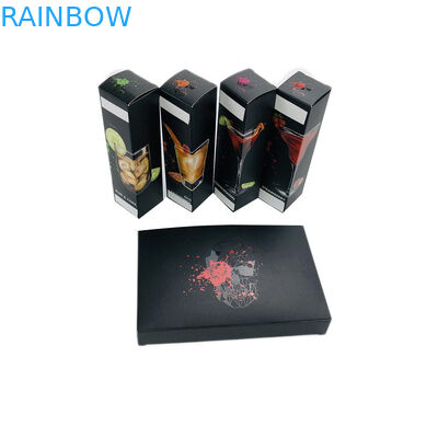 향기 / CBD 기름 패키징을 위한 맞춘 용지함을 출력하는 검은 매트 Uv