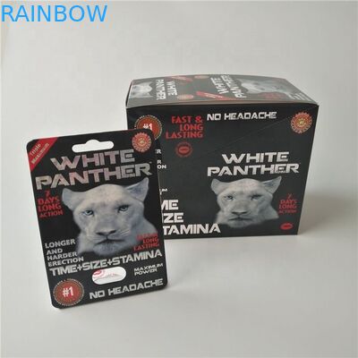 파우더 성 캡슐을 위한 용지함과 라이노 맥스 150K 3D 기포 카드를 패키징하는 성기능 증진 피임약