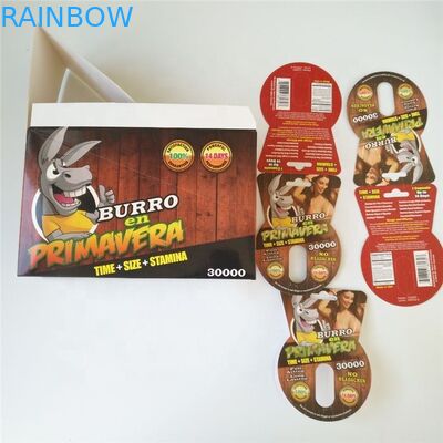 파우더 성 캡슐을 위한 용지함과 라이노 맥스 150K 3D 기포 카드를 패키징하는 성기능 증진 피임약