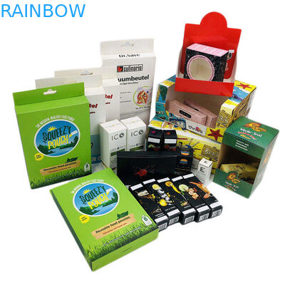 로고와 함께 패키징하는 250gsm 판지 삼 CBD 용지함