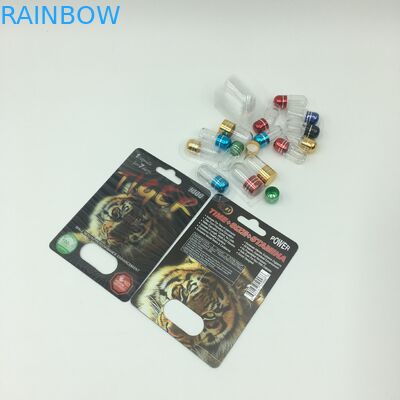 CMYK 350g 3D 기포 카드를 패키징하는 성 전원 캡슐