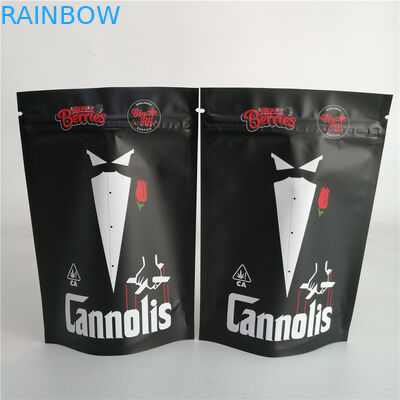 주문 제작된 3.5g 쿠키 땅콩 잡초는 지퍼 팁 플라스틱 사탕 봉지 7g 18g 24g를 견딥니다