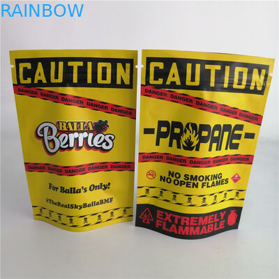 주문 제작된 3.5g 쿠키 땅콩 잡초는 지퍼 팁 플라스틱 사탕 봉지 7g 18g 24g를 견딥니다