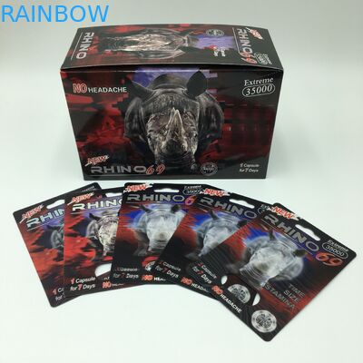 정제 캡슐 PVC 60*80cm 코뿔소 69 3D 카드 패키징