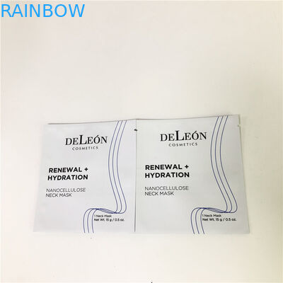 가방을 패키징하는 플랫 화이트 가면 가방 커스텀즈드 화장품 샘플 작은 샤쉐 샘플 크림