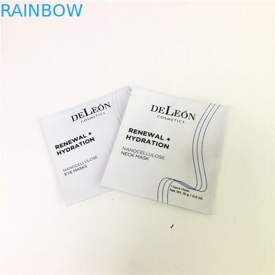 가방을 패키징하는 플랫 화이트 가면 가방 커스텀즈드 화장품 샘플 작은 샤쉐 샘플 크림