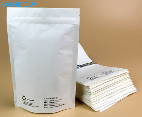 팝콘 팩아를 위한 주석 관계와 식품 등급 미생물에 의해 분해된 스퀘어 하부 사이드 거싯 커피 차 크라프트 지 팁 마일라 에어백