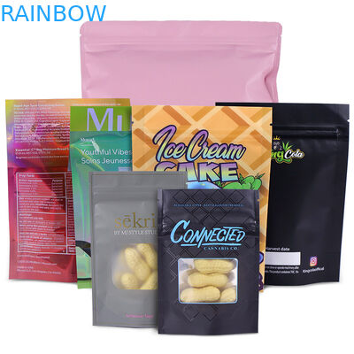 알루미늄 호일 지프 잠금 장치 CMYK MOPP 히트 실 마일라 가방