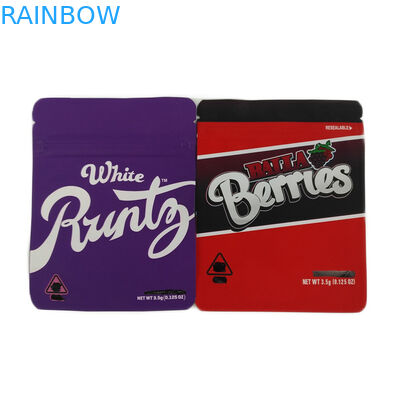 가방을 패키징하는 재활용할 수 있는 쿠키 패키징 테플론제 백 / 냄새 증명 인도 대마 씨를 패키징하는 맞춘 인쇄된 지퍼 인도 대마