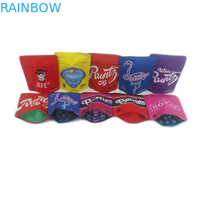 가방을 패키징하는 재활용할 수 있는 쿠키 패키징 테플론제 백 / 냄새 증명 인도 대마 씨를 패키징하는 맞춘 인쇄된 지퍼 인도 대마