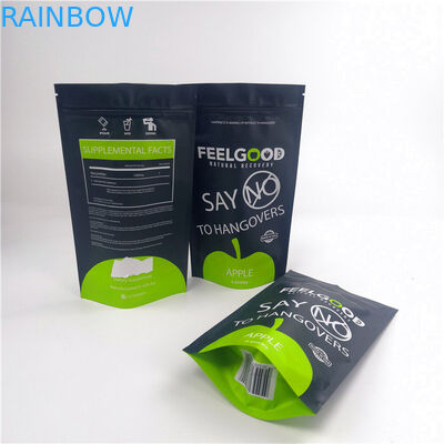 스나크스 식품 마일라 110 마이크는 스탠딩 파우치 주문 제작된 로고를 지퍼로 엽니다