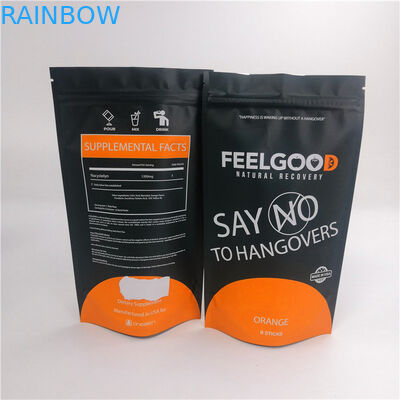 스낵 마일라 120 마이크는 음식을 위해 스탠딩 파우치 20*15*8cm을 지퍼로 엽니다