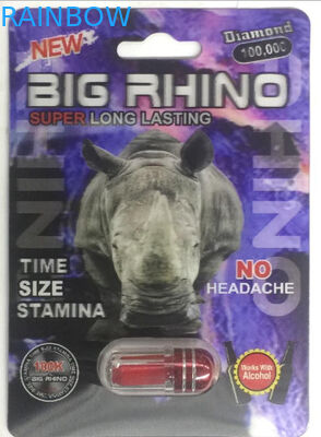 재활용할 수 있는 매그넘 라이노 96개 맘바 표범 물집 3D 카드