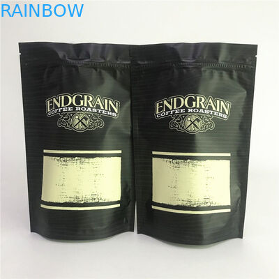 광택이 없는 알루미늄 호일은 가방 마일라 가방을 패키징하는 커피를 포장하는 팁을 견딥니다