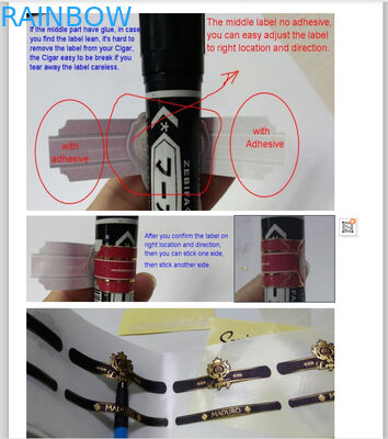 CMYK 색 70 마이크 골드 스탬핑 수축 슬리브 라벨